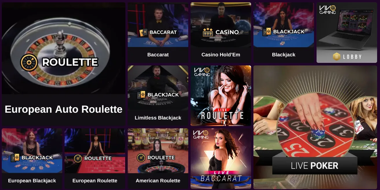 Avantgarde Casino juegos en vivo con ruleta, blackjack, baccarat y póker